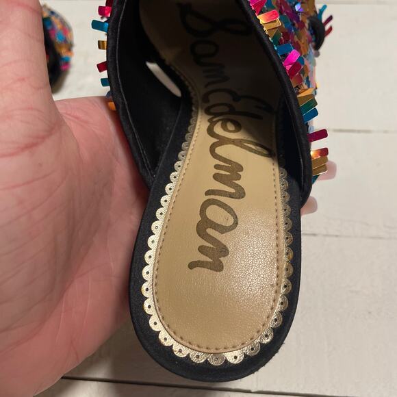 Sam Edelman Stanley Sandals in Piñata Sequin Women’s Size 5 - Picture 5 of 11
